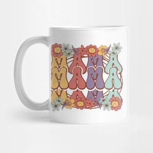 Mama Mama Floral Gift for Mummy Mug